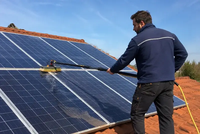Nettoyage et entretien de panneaux solaires à Landrais